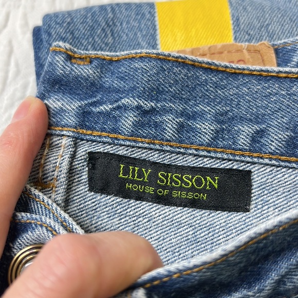 ⭐️Vintage Levi’s House of Sisson custom altered acrylic paint stripe jeans - Picture 3 of 12